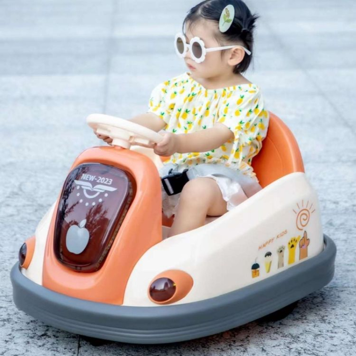 Mașinuță electrică tip ,, Bumper Car " – Model roz cu rotire 360° [4]