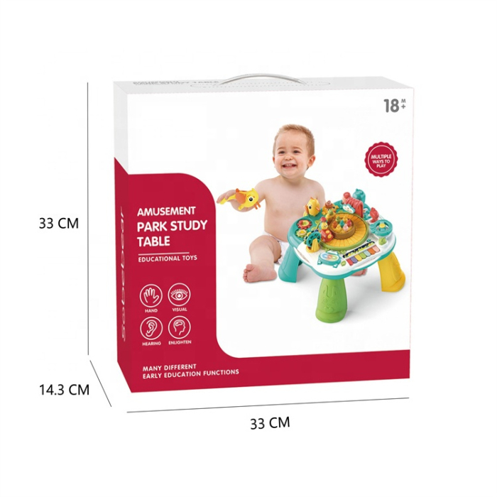 Măsuță interactivă bebeluși 2-în-1 – lumini, sunete și multiple activități [5]