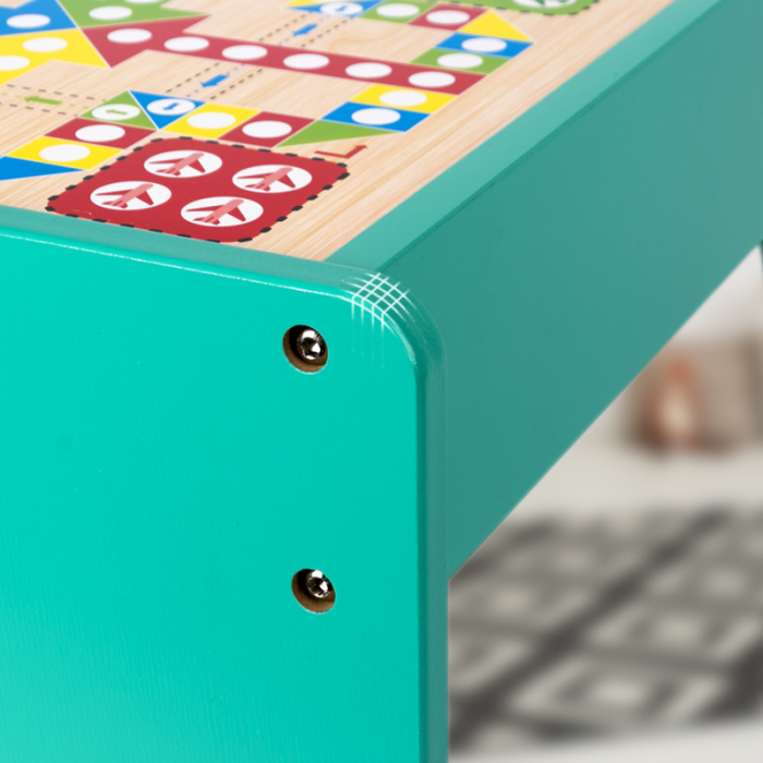 Măsuță Montessori 3-în-1 din lemn cu scaun 58x37x39 cm | copii 3 ani+ [3]