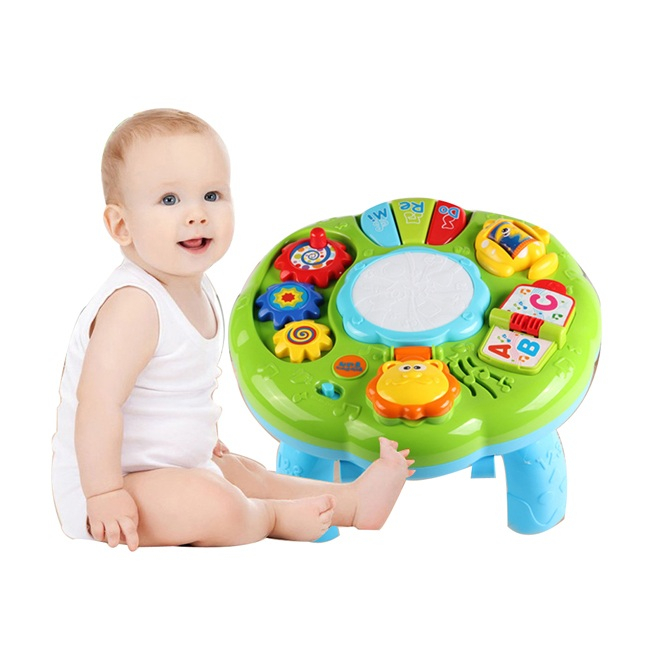 Măsuță Montessori muzicală 2-în-1 – activități senzoriale pentru bebeluși 18 luni+ [3]