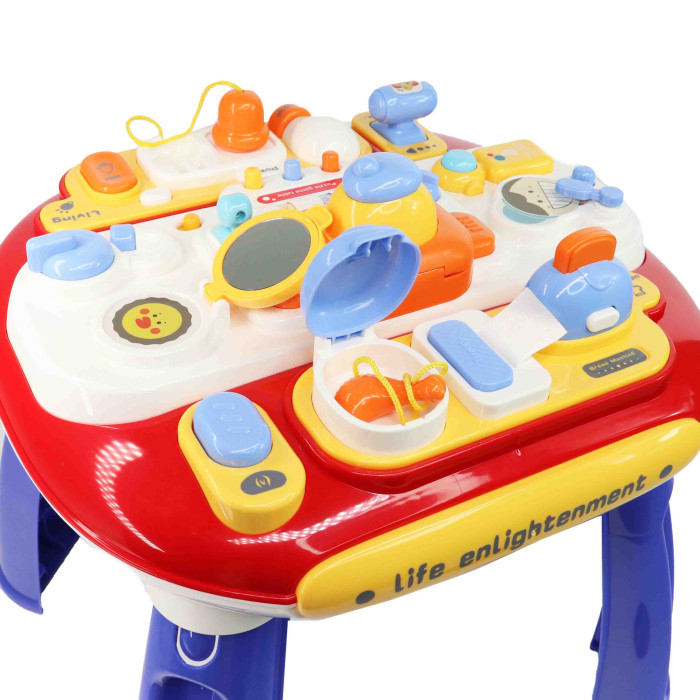 Măsuță pentru activități senzoriale bebeluși cu lumini și sunete [4]