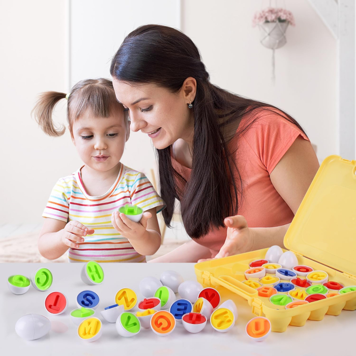 Matching Eggs – Potrivește Ouă cu Litere Montessori – joc educativ alfabet [3]
