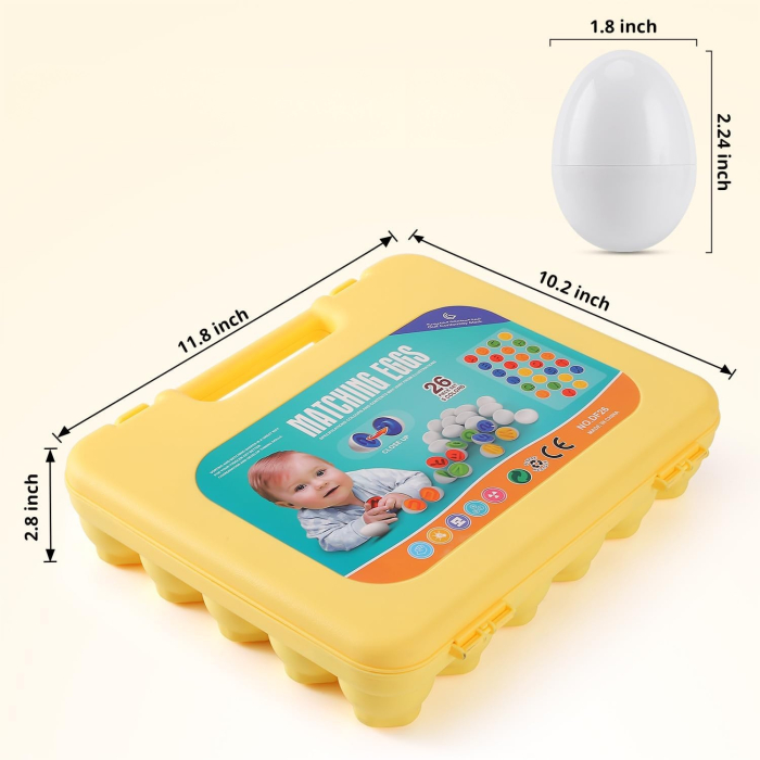 Matching Eggs – Potrivește Ouă cu Litere Montessori – joc educativ alfabet [5]