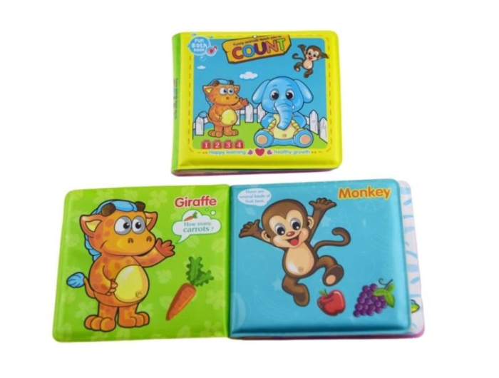 Pachet 2 cărticele de baie Count & Zoo Baby Animals pentru bebeluși [5]