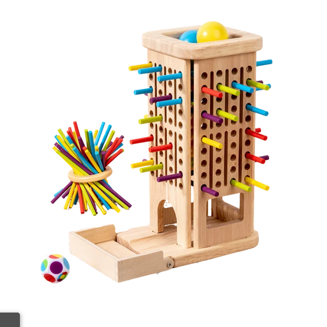 Pachet 3 jocuri de societate din lemn pentru familie – Speed Cups, Plunk, Shut the Box [5]