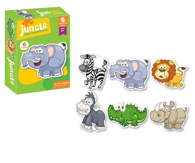 Pachet 4 Puzzle Lemn - Fructe, Legume, Animale 18+ [5]