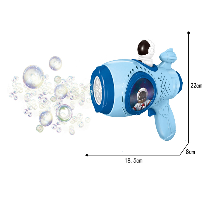 Pistol electric pentru baloane de săpun Space Gun albastru cu efecte luminoase [2]