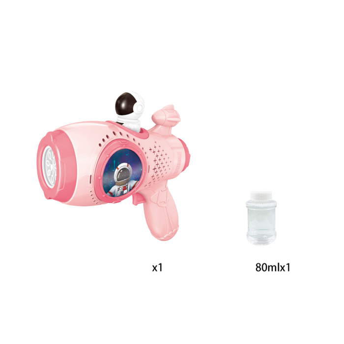 Pistol electric pentru baloane de săpun Space Gun roz cu efecte luminoase [4]