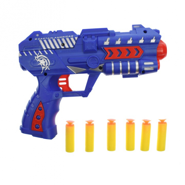 Pistol jucarie copii cu ventuze si bile cu apa, 2 tipuri de proiectile [2]