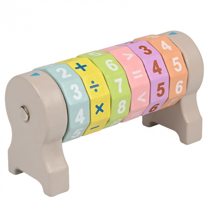 Puzzle cilindru aritmetica – joc educativ din lemn 4+ [1]