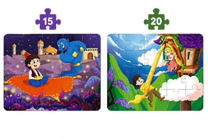 Puzzle educativ cu povești clasice – set progresiv cu 4 modele [2]