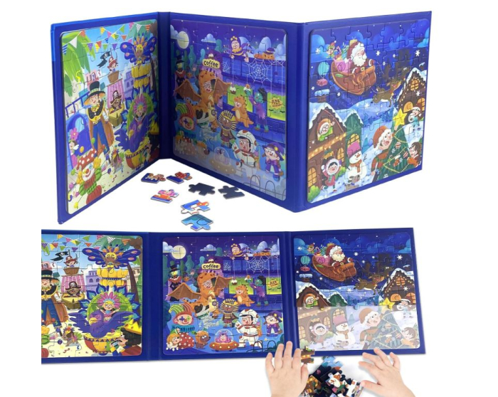 Puzzle educativ cu scenă de carnaval și personaje vesele, 147 piese [3]