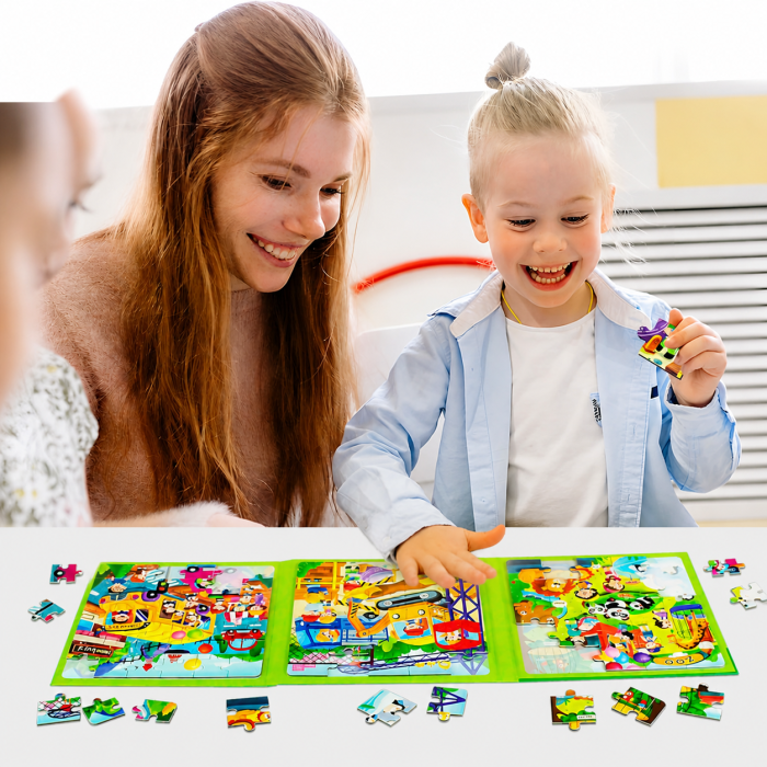 Puzzle educativ grădina zoologică cu animale, 97 piese [3]