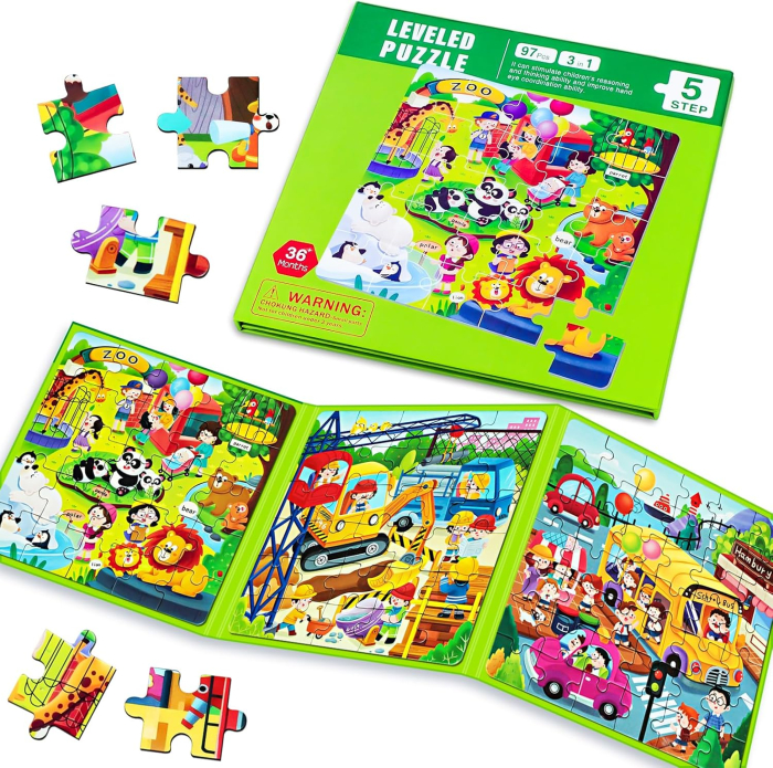 Puzzle educativ grădina zoologică cu animale, 97 piese [2]