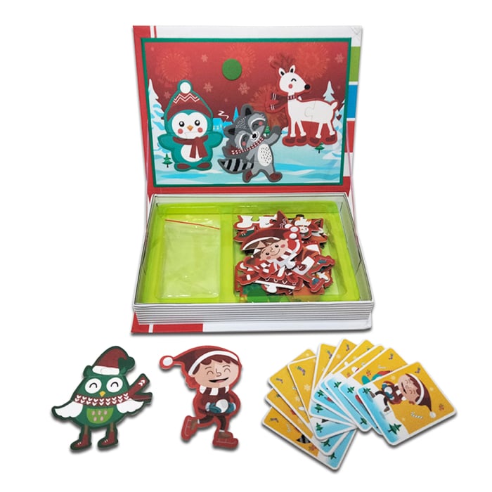 Puzzle magnetic educativ „Craciun” - Activitate Montessori 3 ani+ [6]