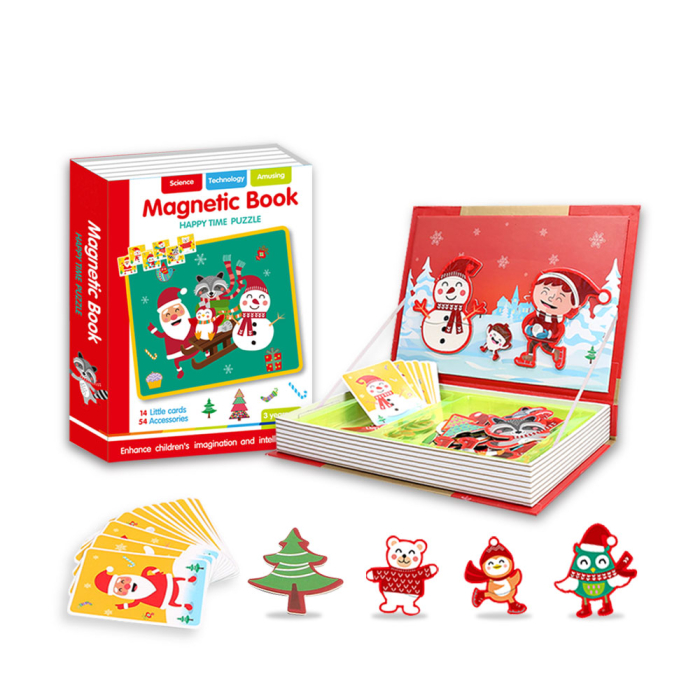 Puzzle magnetic educativ „Craciun” - Activitate Montessori 3 ani+ [3]