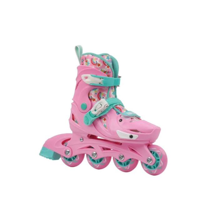 Role reglabile 2 în 1 cu protecții complete ( mărime M )  - Model Panda Pink [4]