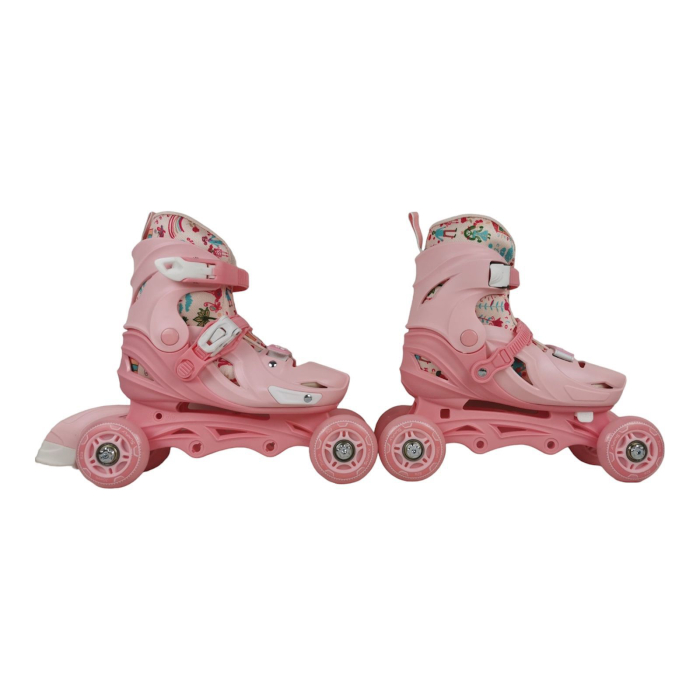Role reglabile 2 în 1 cu protecții complete ( mărime M ) - Model Panda Pink Candy [3]