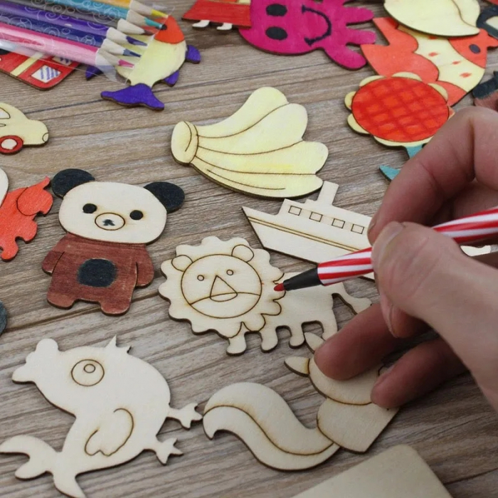 Sabloane din lemn si carioci– creativitate si invatare prin joaca [3]