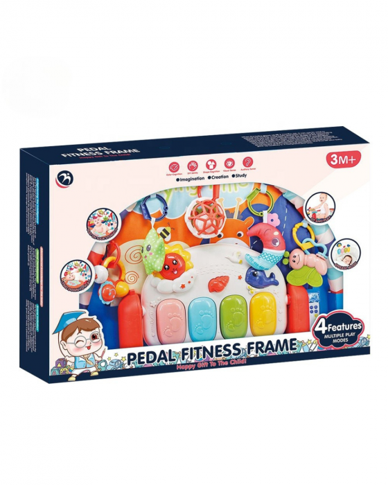 Saltea de joaca 4 in 1 cu activitati interactive pentru bebelusi (0 luni+) [3]