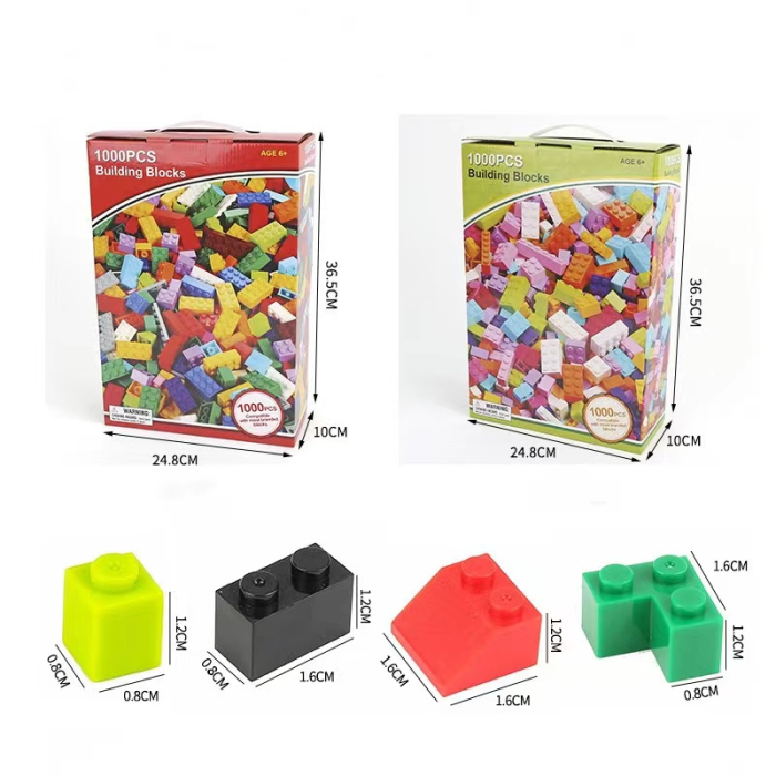 Set 1000 de piese de construit pentru copii – blocuri creative educative 36+ [2]