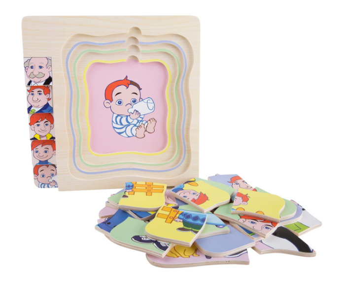 Set 5 puzzle din lemn – învățarea etapelor vieții [2]