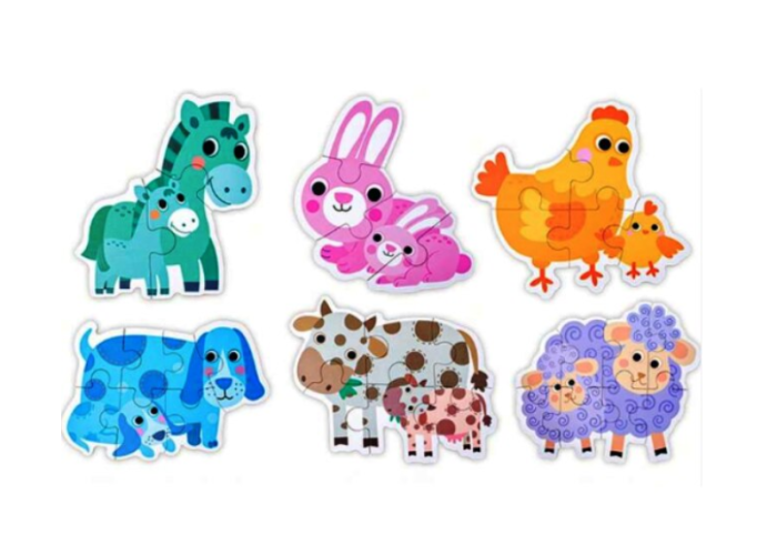 Puzzle educativ din lemn - 6 puzzle animale domestice [3]