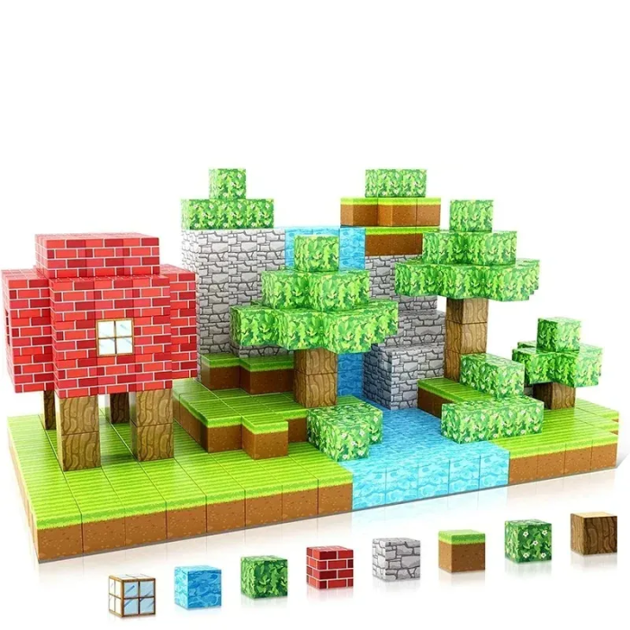 Set blocuri magnetice de construcție - 64 de piese [3]