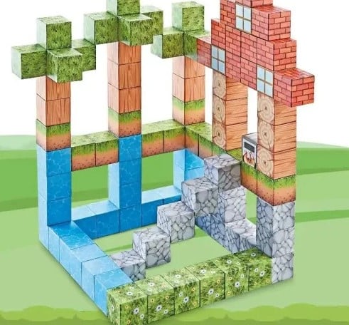 Set Blocuri Magnetice Minecraft – între 48 și 114 piese, Joc STEM [7]