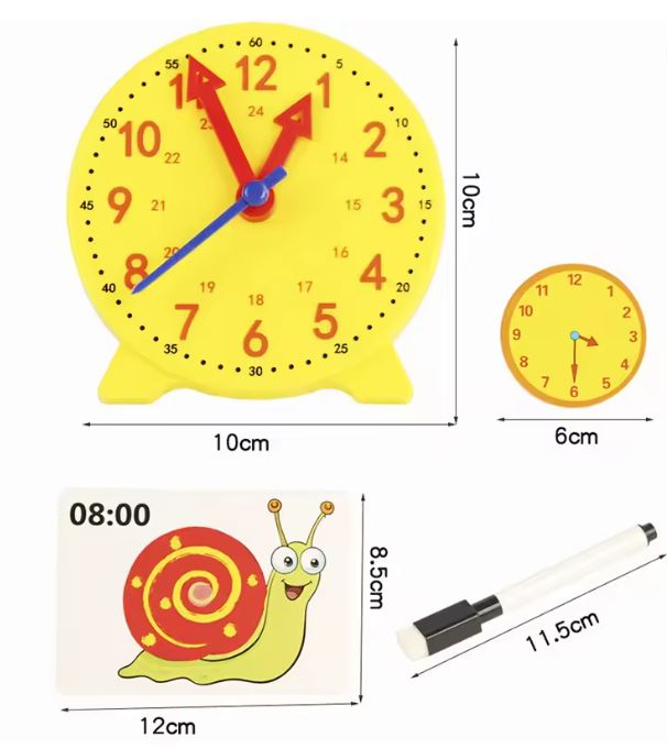 Set cartonase educative pentru învățarea ceasului [3]