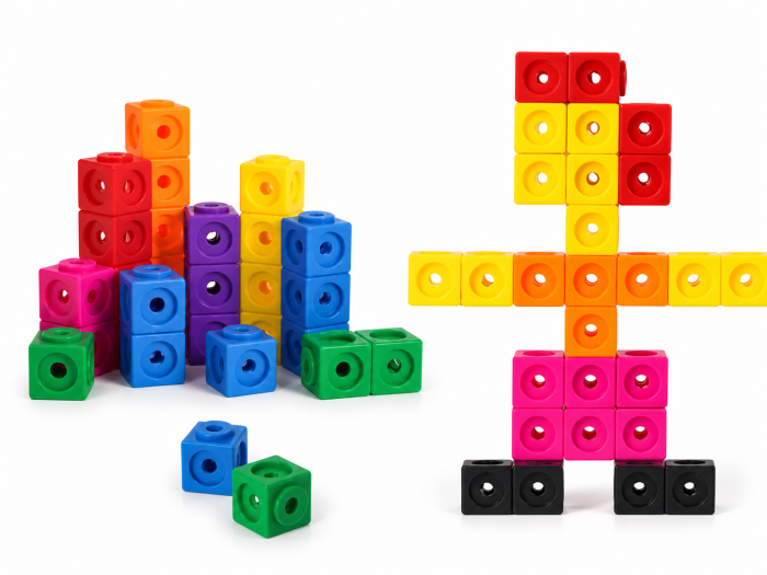 Set cuburi educative – 146 piese colorate pentru învățare și construcție [3]