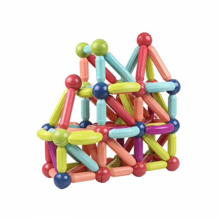 Set de constructie 3D magnetic cu 100/128 de piese – pentru copii de la 3 ani [6]