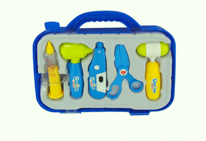 Set de joacă Doctor – 9 elemente cu valiză albastră [3]