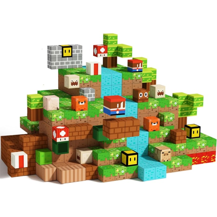 Set Minecraft Magnetic – 72 / 102 / 117 / 146 piese, Joc STEM pentru Copii 3+ [6]