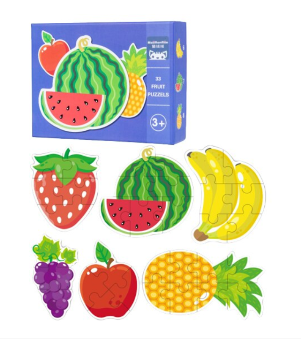 Set puzzle fructe – 33 piese cu piese mari pentru copii [3]