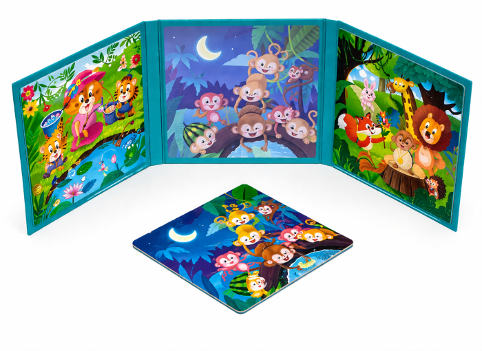 Set puzzle magnetic 3 în 1 cu animale, 75 piese [2]