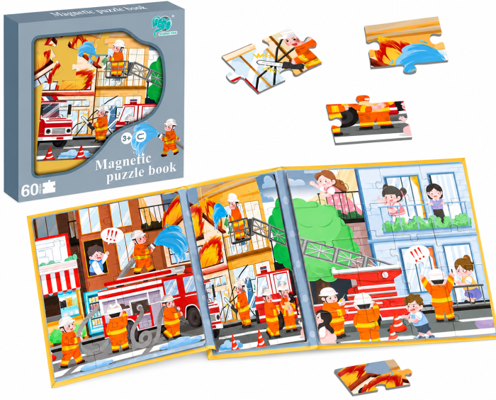 Set Puzzle Magnetic ,, Pompierii Neînfricați " – 60 Piese [2]