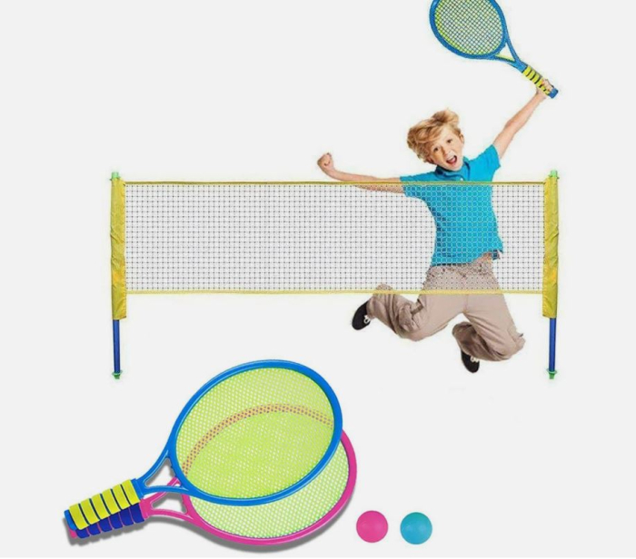 Set rachete tenis pentru copii cu 2 mingi, multicolor [2]