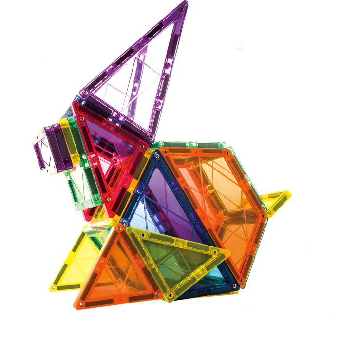 Set STEM 3D Magnetic – 60 / 100 / 120 piese, Joc Educativ Constructii 3+ [3]