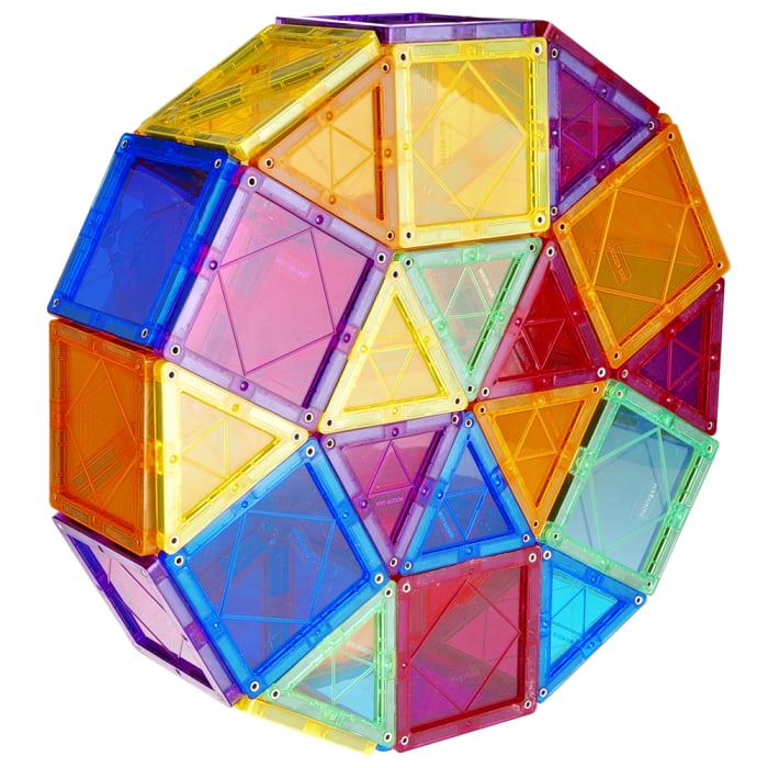 Set STEM 3D Magnetic – 60 / 100 / 120 piese, Joc Educativ Constructii 3+ [2]