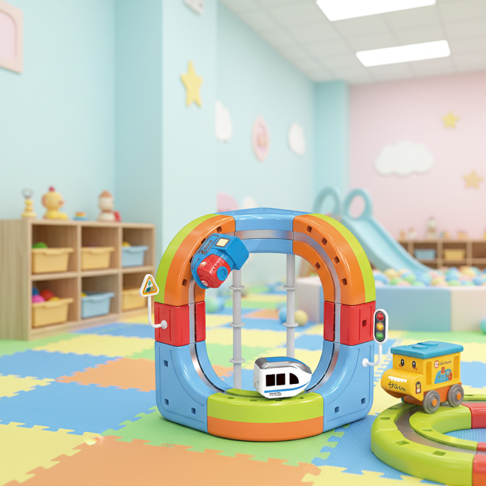 Set tren cu traseu magnetic si circuit 3D – 23 piese [2]