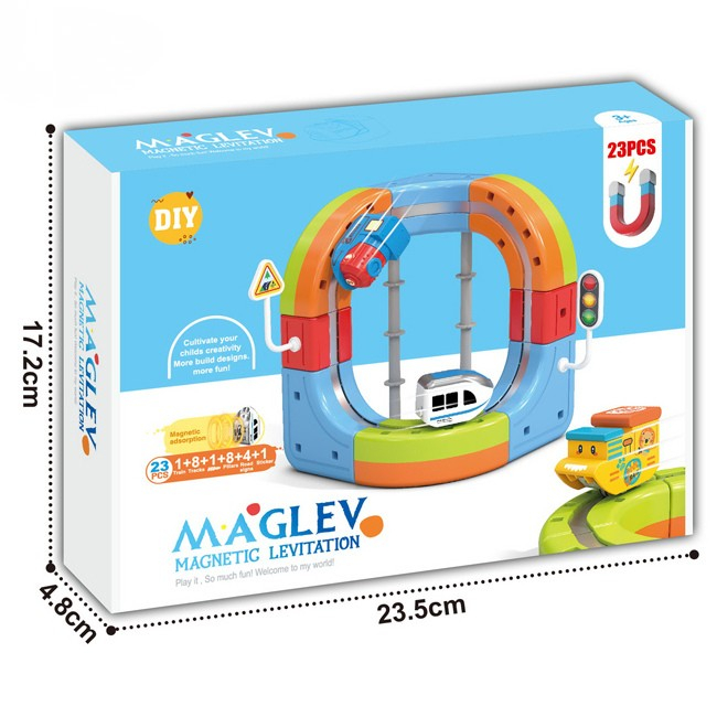 Set tren cu traseu magnetic si circuit 3D – 23 piese [4]