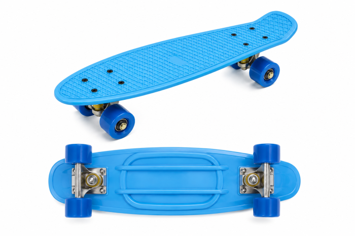 Skateboard tip Mini Cruiser pentru copii - Albastru [2]