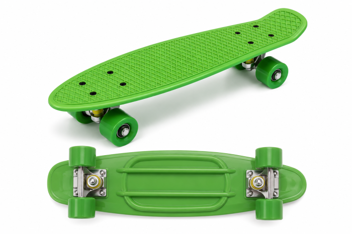 Skateboard tip Mini Cruiser pentru copii - Verde [2]
