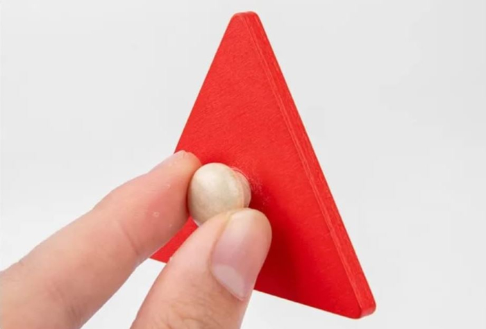 Sortator încastru din lemn cu forme geometrice și culori, 5 forme, jucărie educativă montessori [3]