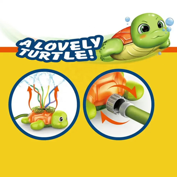 Stropitoare de grădină pentru copii ,,Broască țestoasă" cu pulverizare rotativă [3]