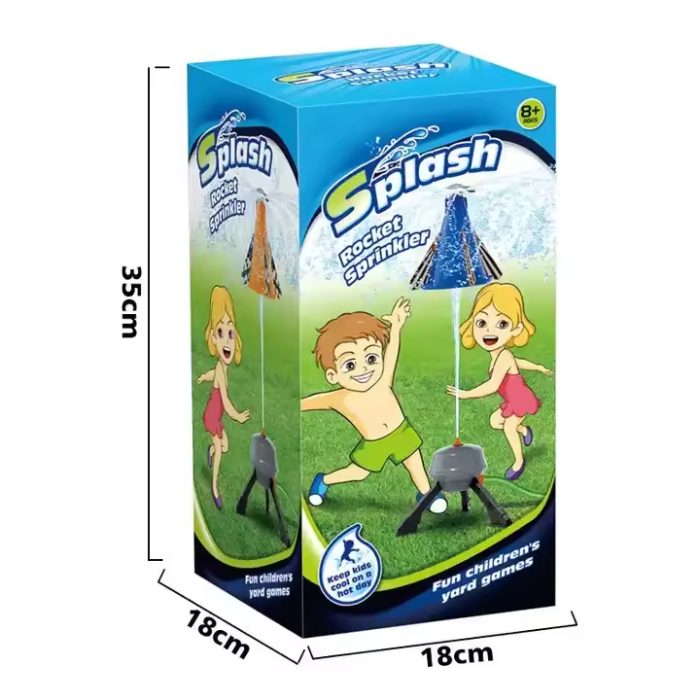 Stropitoare de grădină pentru copii tip rachetă cu lansare și pulverizare [5]