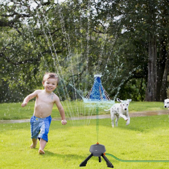 Stropitoare de grădină pentru copii tip rachetă cu lansare și pulverizare [3]