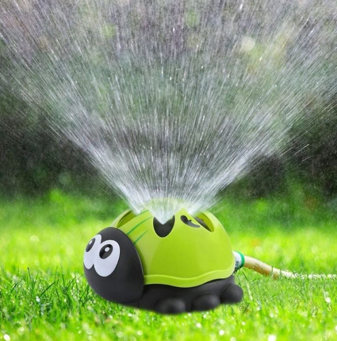 Stropitoare de gradină pentru copii tip buburuză verde cu pulverizare [3]