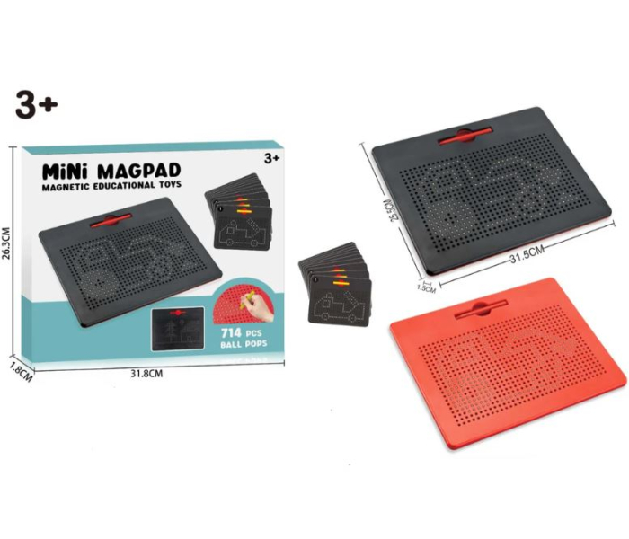 Tablă magnetică pentru desen și învățare cu 714 bile magnetice și stilou special [4]